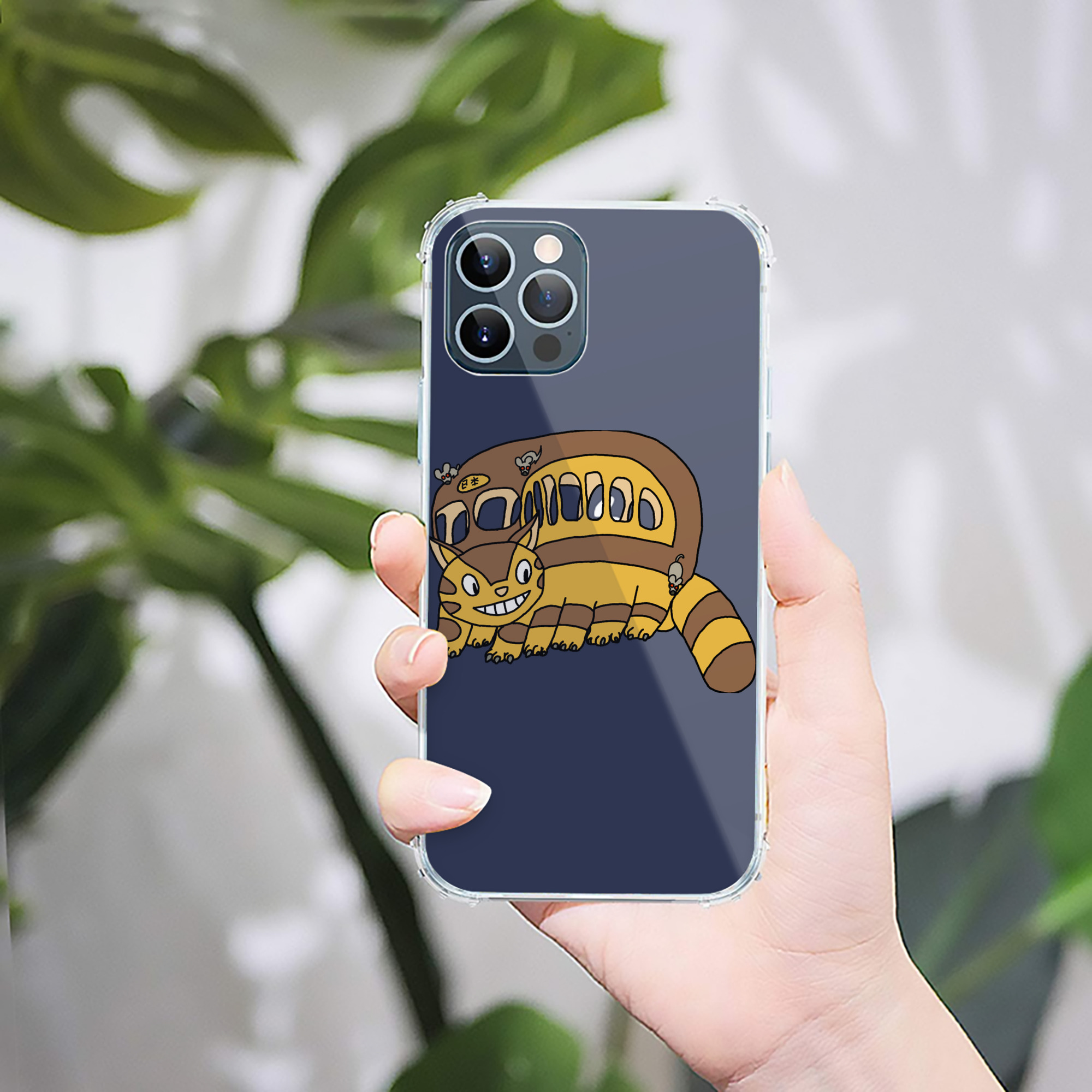（画像用） となりのトトロ 草壁メイ 草壁サツキ My Neighbor Totoro Satsuki Kusakabe Mei Kusakabe 【iPhone 12シリーズ対応】透明スマホケース（クリアソフトケース）